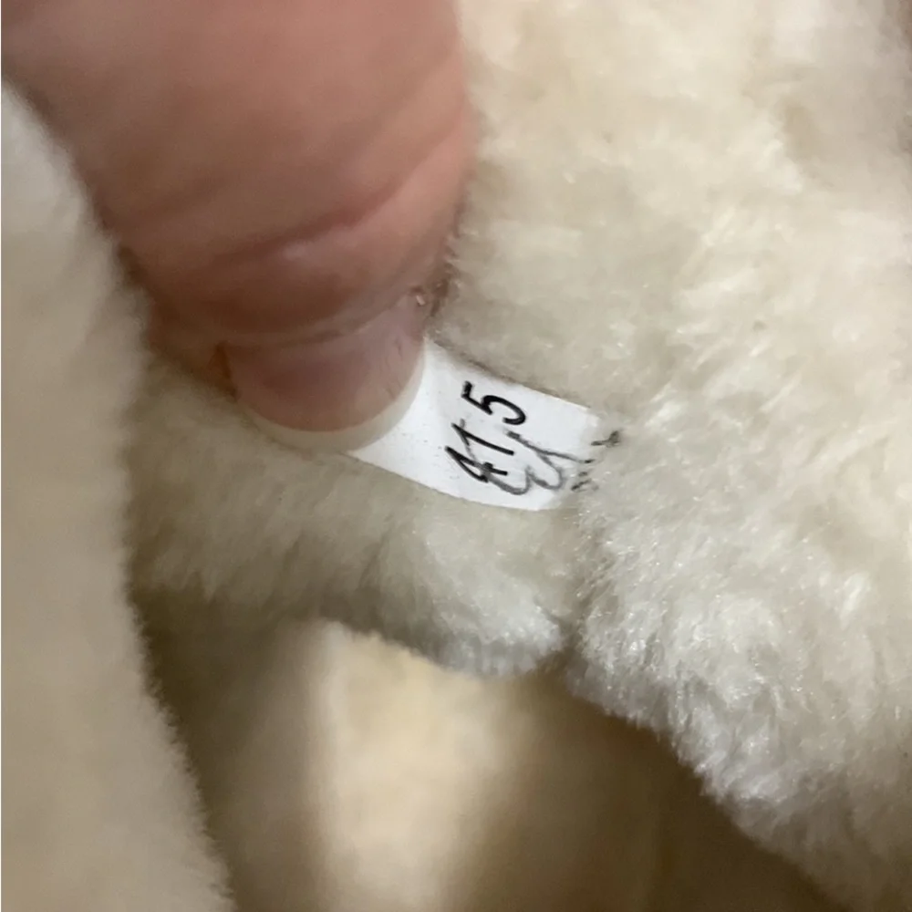 Winter Women's  Faux Fur Lined Suede Ankle Snow Boots Beige​ NWOT sz 9 EUC